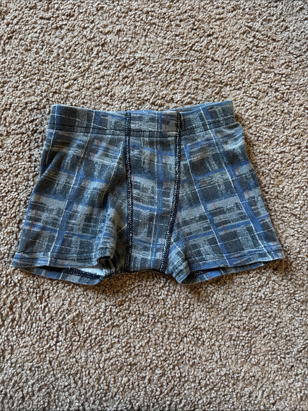 #312 Boy’s Blue Plaid Knit Boxers